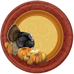 Thanksgiving Harvest  7'' Plates 