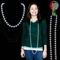 WHITE PEARLS 60'' 12mm NECKLACE