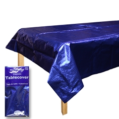 Blue Metallic  Table Cover 