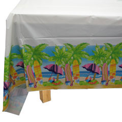 SURF'S UP    PLASTIC TABLE COVER  