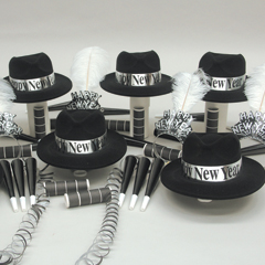 Silver Midnight   New Years Party Kit for 50