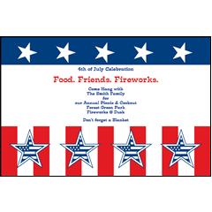Patriotic Events Personalized Invitations