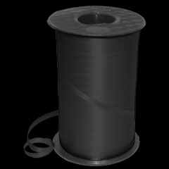 Black Crimped  3/16'' Curling Ribbon 500 Yards Long
