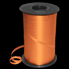 Orange Crimped  3/16'' Curling Ribbon 500 Yards